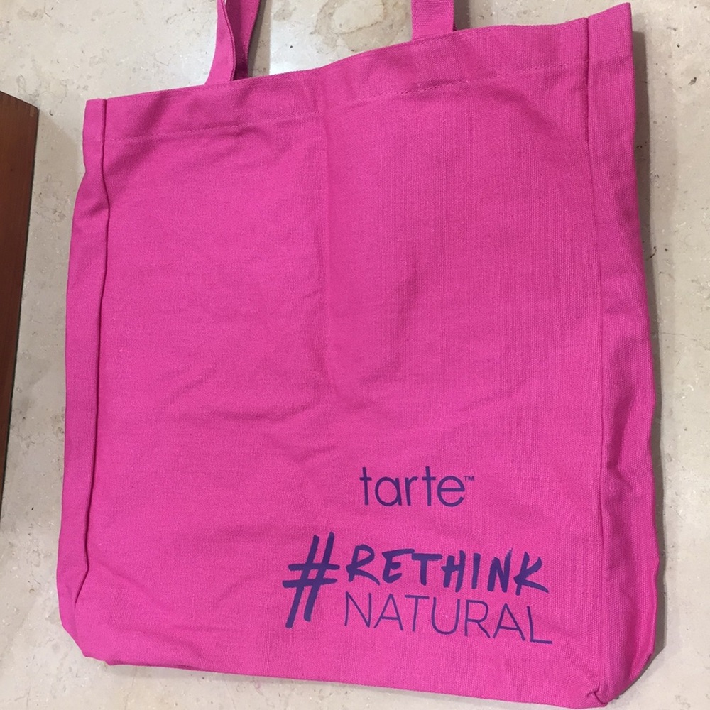 Tarte canvas tote bag #rethink natural